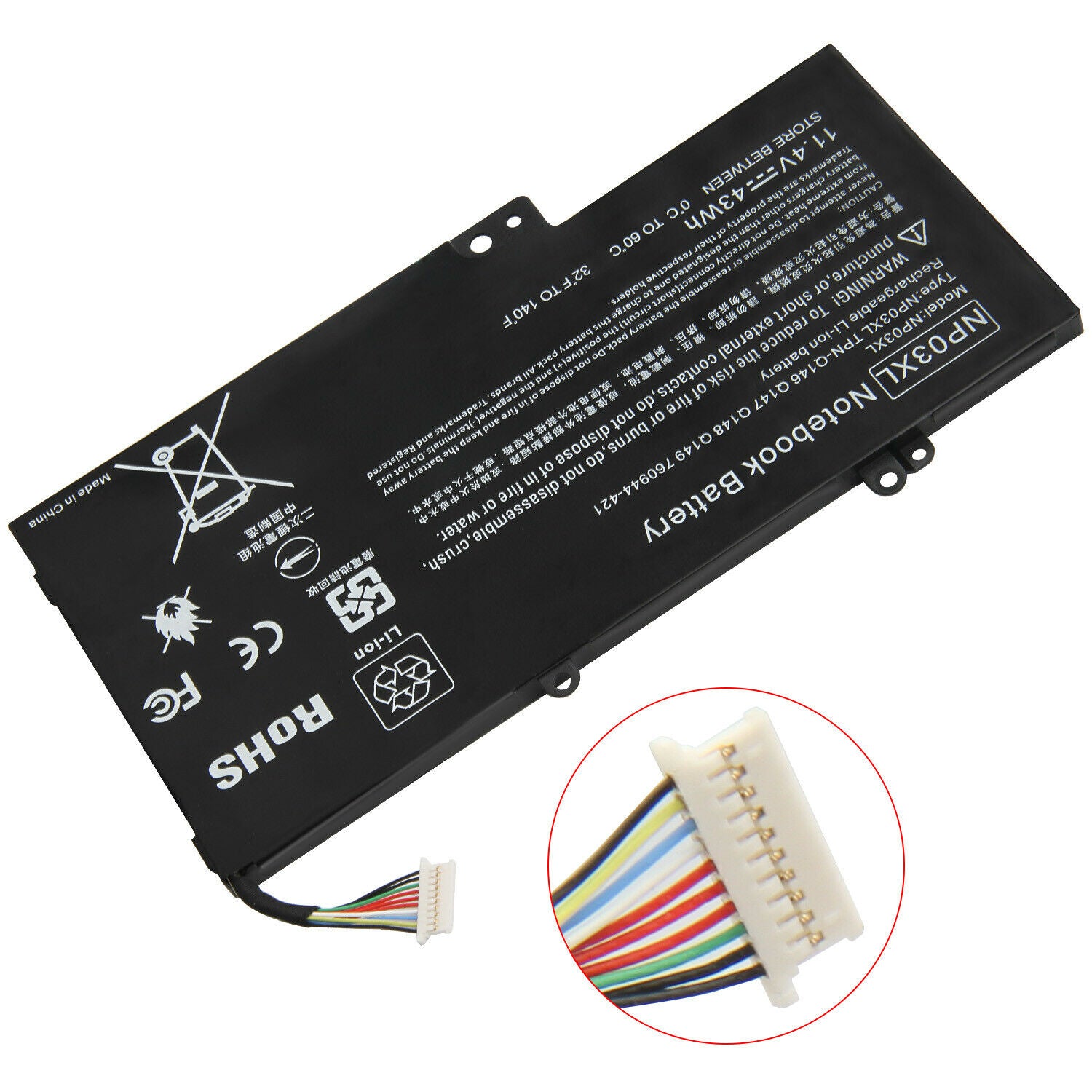 BATTERY HP X360 15-U011DX 13-A010DX 761230-005 760944-421 NP03XL | CERTIFIED COMPATIBLE - Image 3