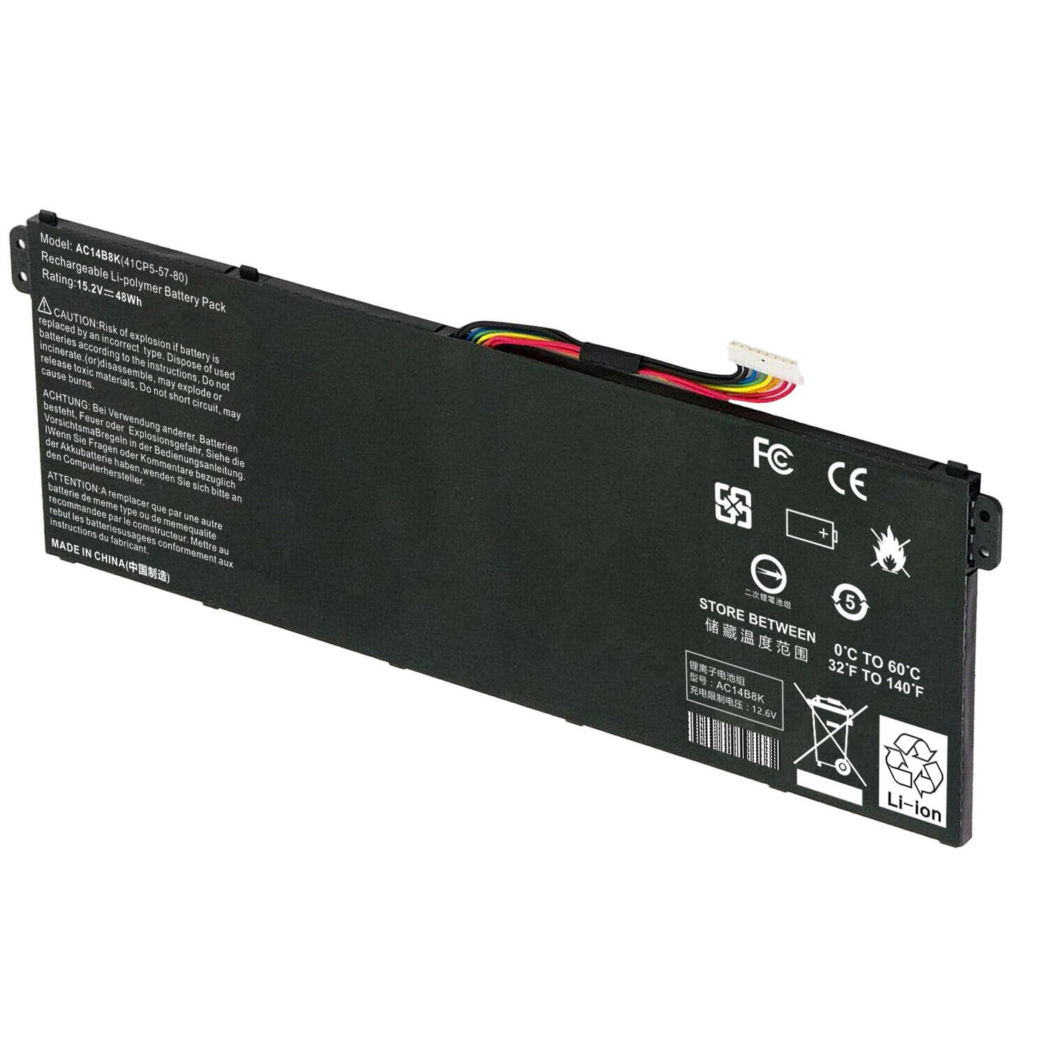BATTERY ACER CHROMEBOOK CB5-311 CB3-531 CB5-571 V3-371 AC14B8K - Image 4