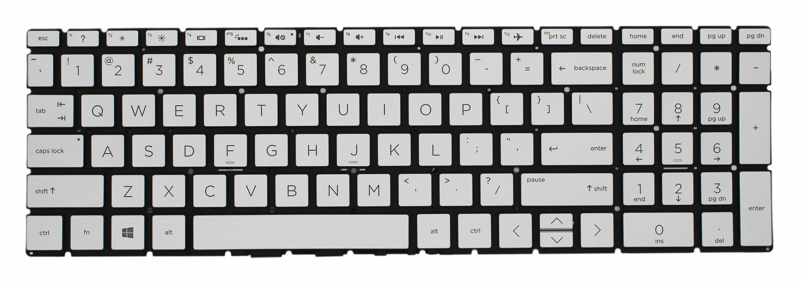 KEYBOARD HP COMPAQ FLEX LARGO 15-BS000 15-AE000 15-AS000 15-AH000 15-BC000 15-BW000 15 Z-EF2000 15-DY 15T-DY WITHOUT FRAME WITH NUMERICO - Image 2