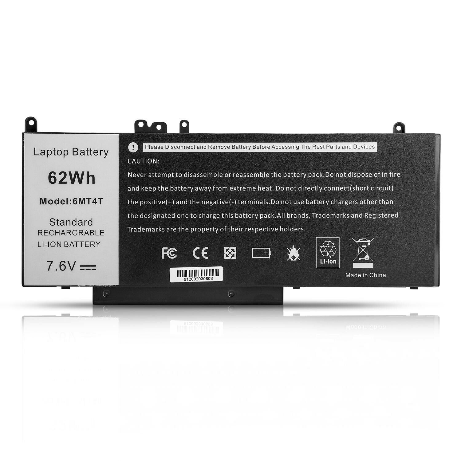 BATTERY DELL LATITUDE E5450 E5470 E5570 | 7.6V | 62WH | 4 CELLS | 6MT4T