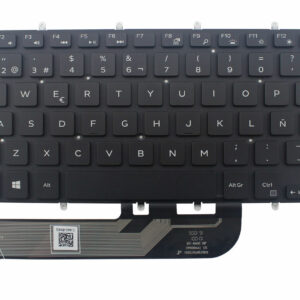 KEYBOARD DELL 13-5368 13-5378 13-5578 14-7466 14-7467 15-5568 15-5578 BLACK ESPANOL REMACHADO WITHOUT FRAME