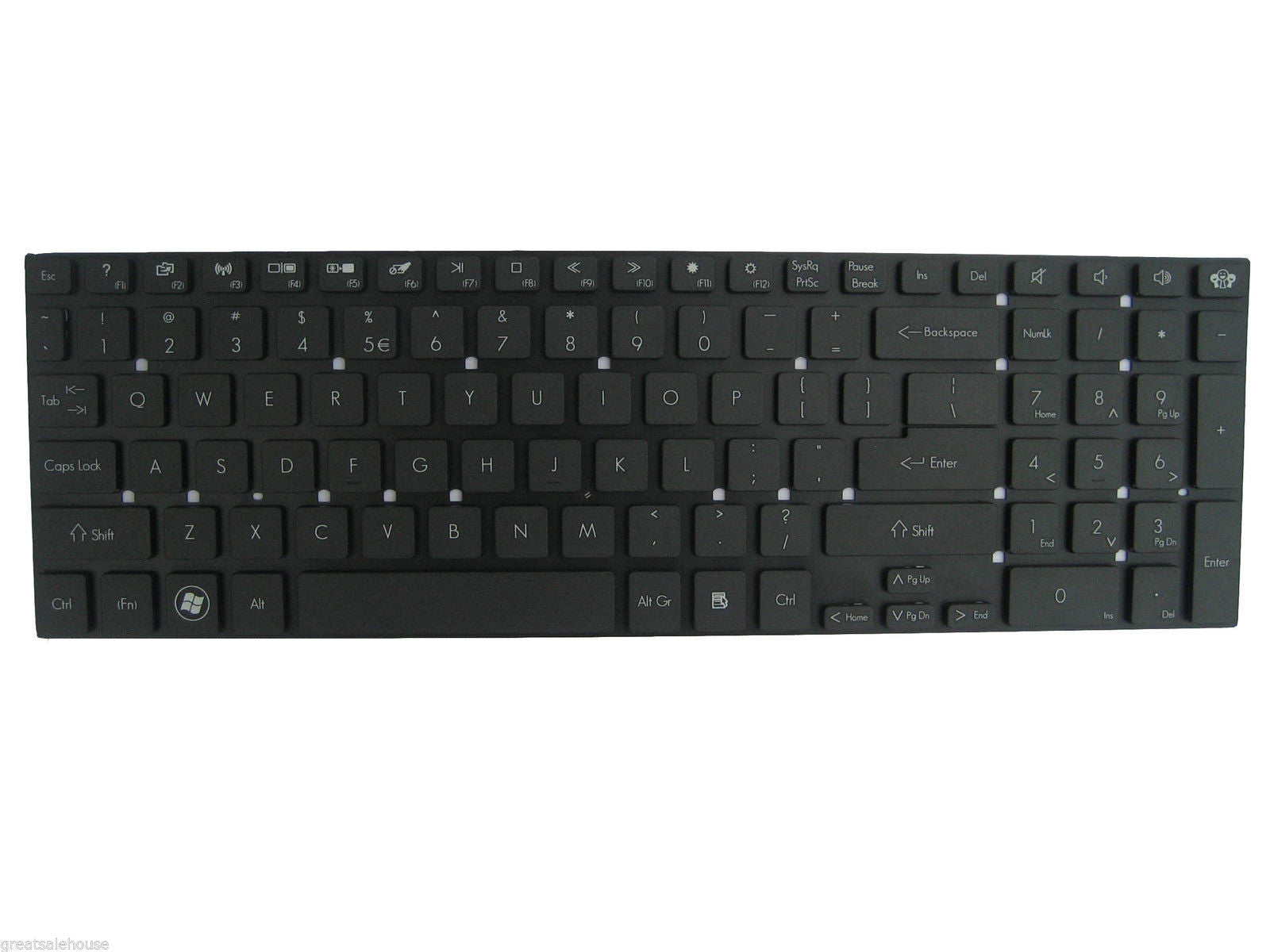 KEYBOARD GATEWAY NV52L NV55S NV56R NV57H NV75S NV76R NV77H WITHOUT FRAME