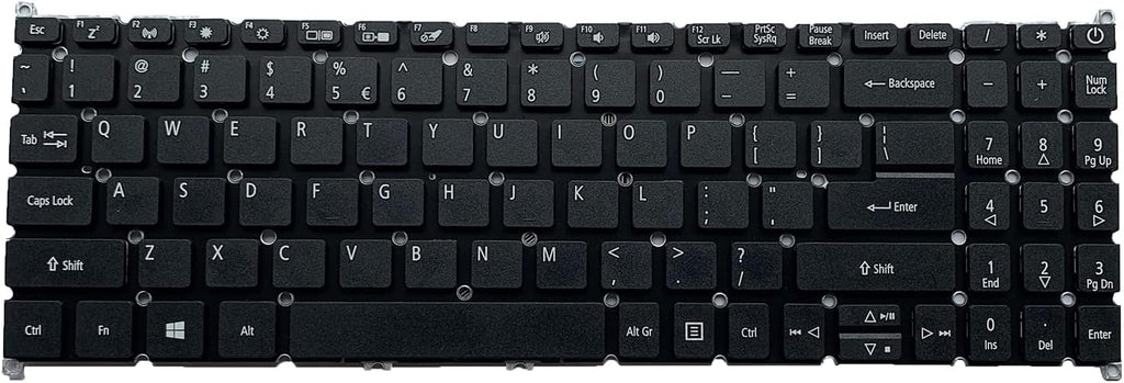 KEYBOARD ACER ASPIRE A315-22 A315-34 A515-43 A515-52 BLACK WITHOUT FRAME - Image 3