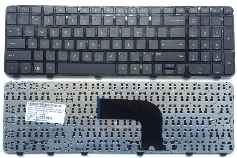 KEYBOARD HP COMPAQ DV6-7000 DV6Z DV6T SERIES 7000 7100 7200 7300 BLACK WITH FRAME