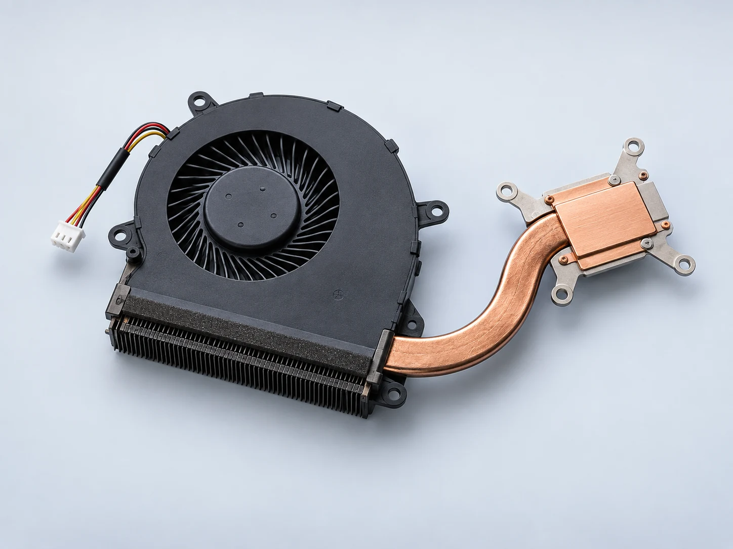 Illustration of an internal laptop cooling fan