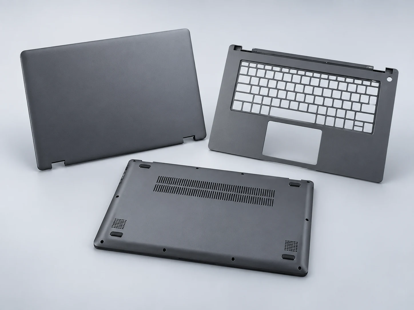 Illustration of laptop housing replacement pieces
